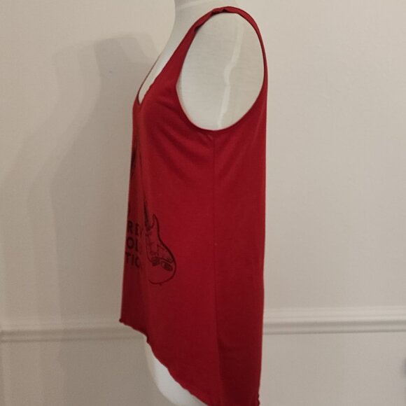 Lords Of Liverpool Revolution Guitar Tank Top M Red Rock Music Sleeveless - Picture 6 of 6